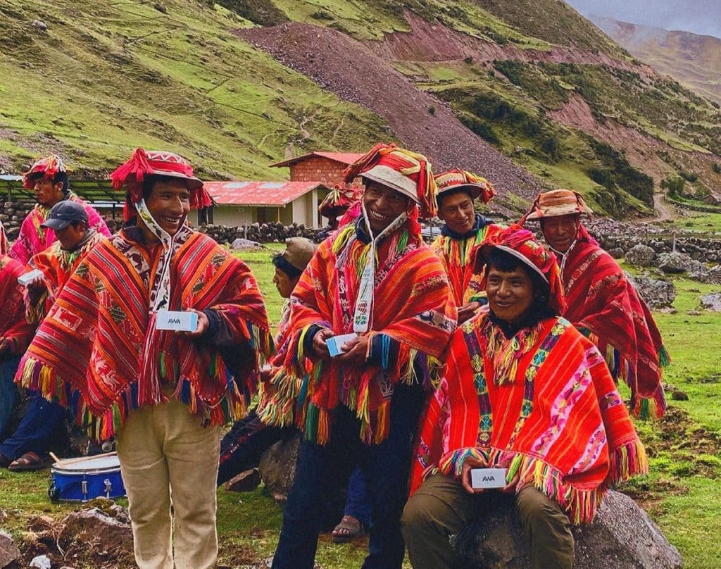 Andean community shows AWA soap bars